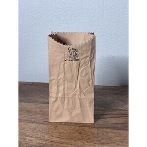VTG Michael Harvey Craft #1 6" Paper Bag Ceramic Vase Avant Garde Pop Art